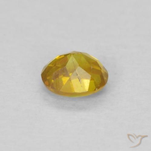 Sfalerite Oro giallastro naturale da 0.18 ct, Ovale, SI-I1