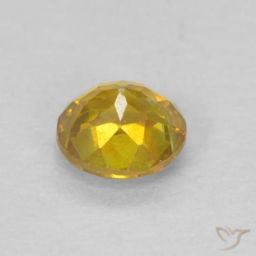 Sfalerite Bombo Giallo naturale da 0.33 ct, Rotondo, SI-I1