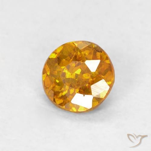 Sfalerite Marrone dorato naturale da 0.23 ct, Rotondo, SI-I1