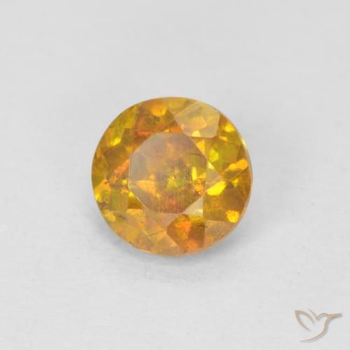 Sfalerite Marrone dorato naturale da 0.95 ct, Rotondo, SI-I1