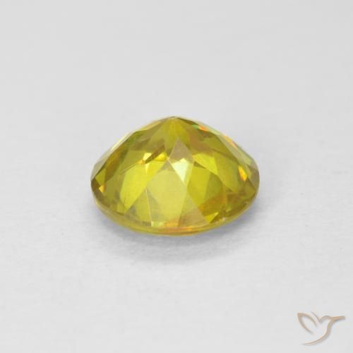 Sfalerite Giallo brunastro naturale da 1.05 ct, Rotondo, SI-I1