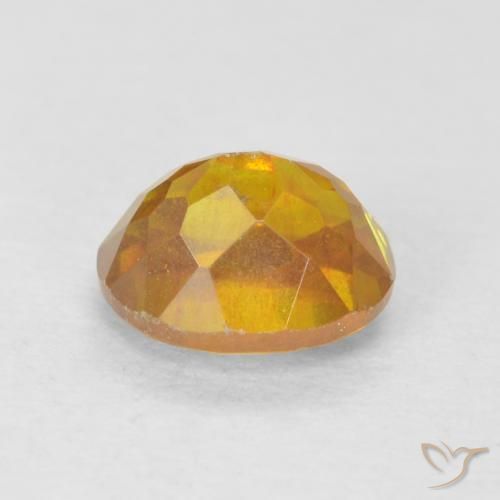 Sfalerite Arancio Scuro-Oro naturale da 0.91 ct, Ovale, VS-SI