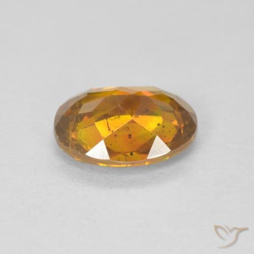 Sfalerite Arancione marroncino naturale da 1.71 ct, Ovale, VS-SI