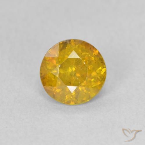 0.77ct Naturale Oro Sfalerite, Rotondo, VS-SI