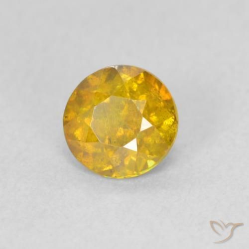 Sfalerite Oro naturale da 0.77 ct, Rotondo, VS-SI