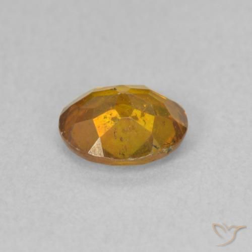 Sfalerite Arancione marroncino naturale da 0.74 ct, Ovale, VS-SI