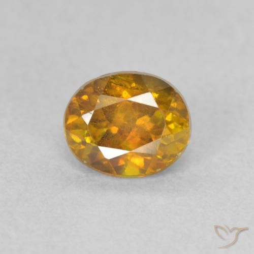0.94ct Naturale Oro medio Sfalerite, Ovale, SI