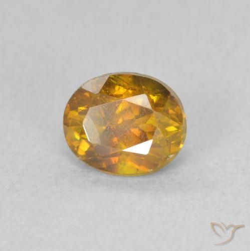 Sfalerite Oro medio naturale da 0.94 ct, Ovale, SI