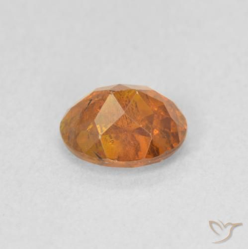 Sfalerite Arancione scuro naturale da 0.82 ct, Ovale, SI