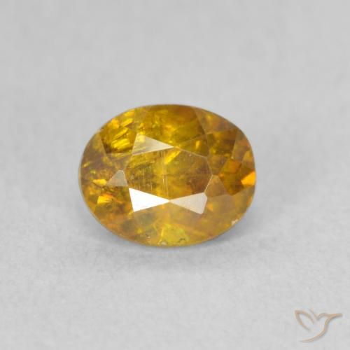 0.85ct Naturale Oro Sfalerite, Ovale, SI