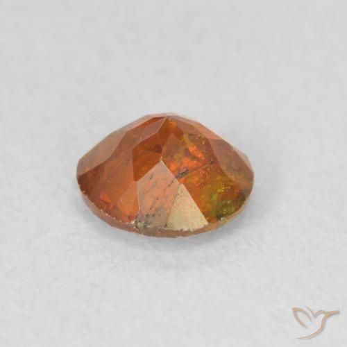 Sfalerite Arancia Terrosa naturale da 0.52 ct, Rotondo, SI