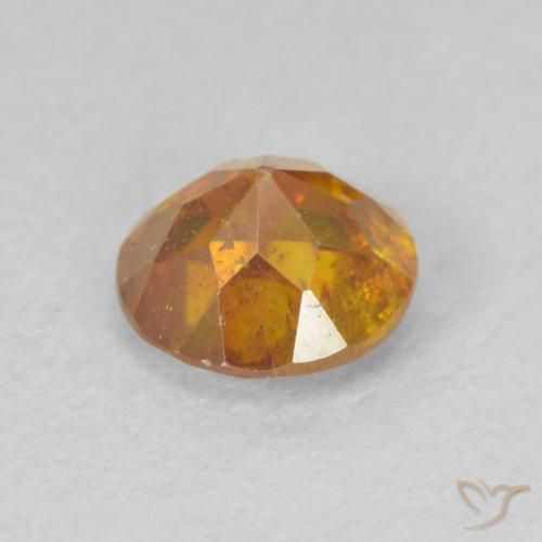 Sfalerite Marrone arancio naturale da 0.78 ct, Rotondo, SI