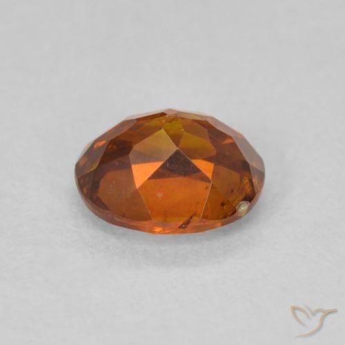 Sfalerite Arancione scuro naturale da 0.93 ct, Ovale, VS-SI