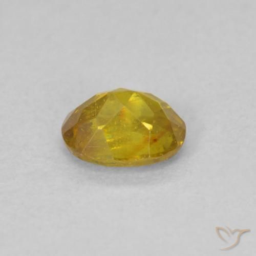 Sfalerite Giallo brunastro naturale da 0.52 ct, Ovale, VS-SI