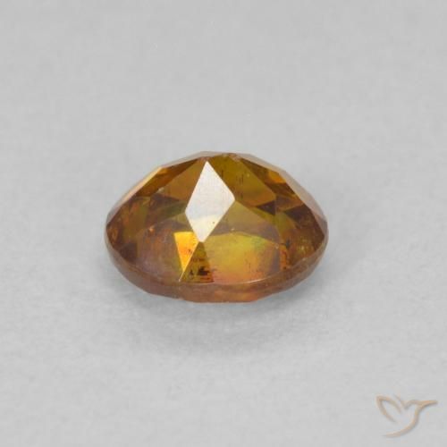 Sfalerite Arancio Medio naturale da 0.68 ct, Ovale, VS-SI