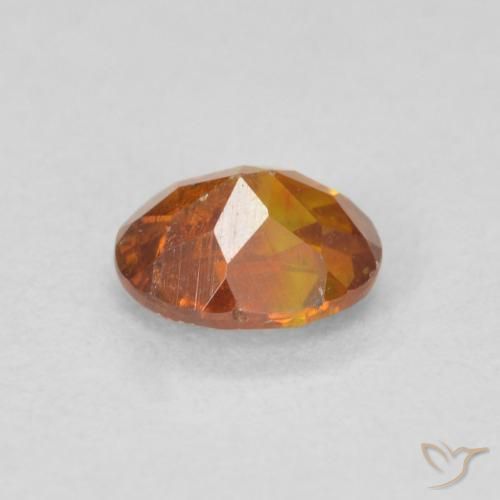 Sfalerite Arancione marroncino naturale da 0.68 ct, Ovale, SI