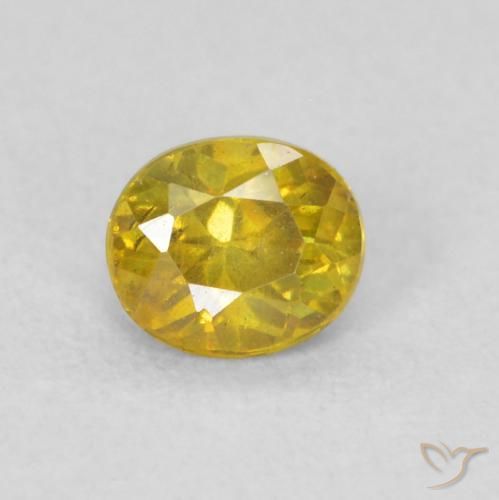 0.27ct Naturale Dorato Sfalerite, Ovale, VS-SI