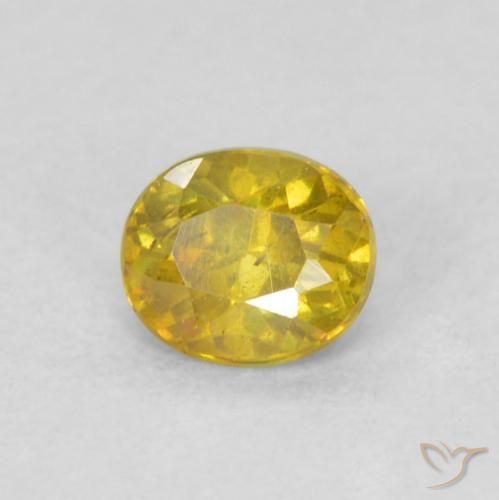 Sfalerite Dorato naturale da 0.27 ct, Ovale, VS-SI
