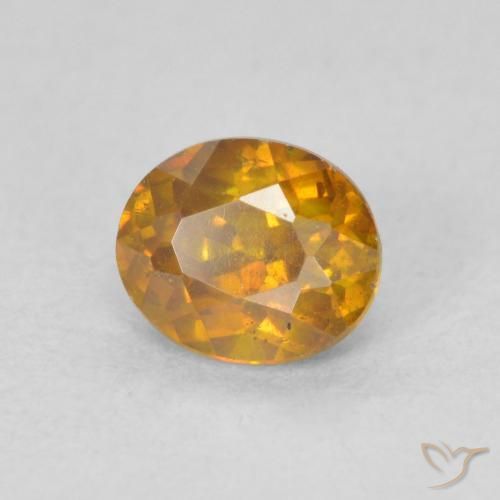 Sfalerite Marrone dorato naturale da 0.89 ct, Ovale, VS-SI