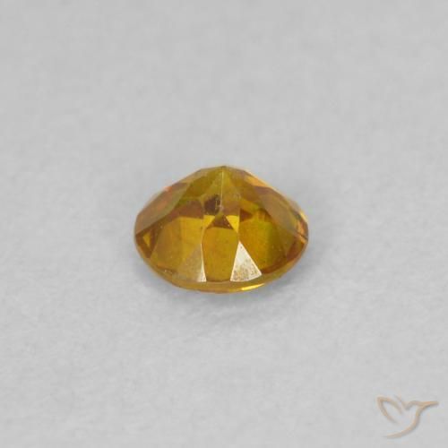 Sfalerite Medium Light-Orange naturale da 0.21 ct, Rotondo, SI