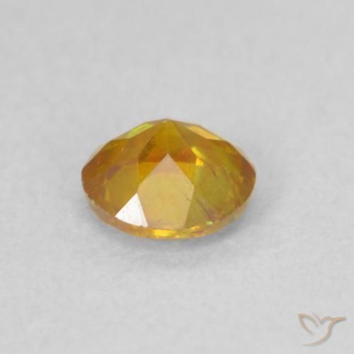 Sfalerite Miele arancione naturale da 0.42 ct, Rotondo, SI