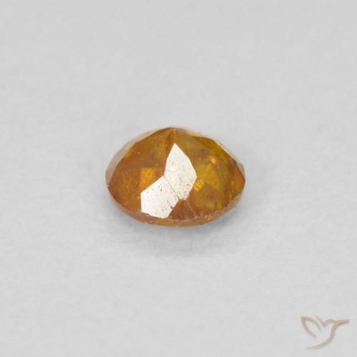 Sfalerite Arancio Terra naturale da 0.24 ct, Rotondo, SI