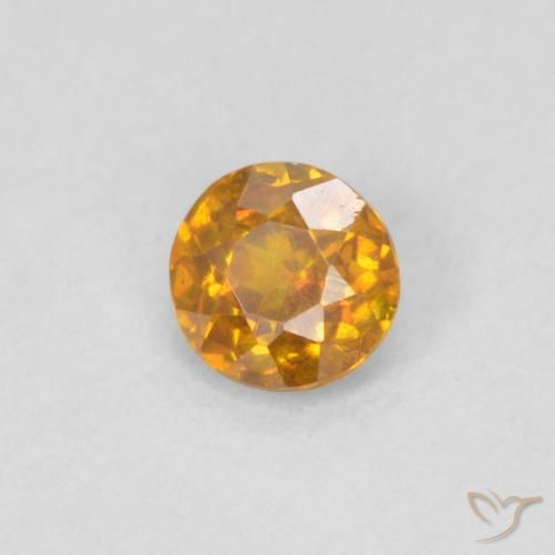 Sfalerite Marrone dorato naturale da 0.27 ct, Rotondo, SI