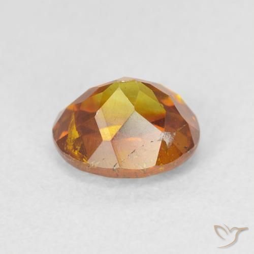 Sfalerite Arancione scuro naturale da 1.46 ct, Ovale, VS-SI