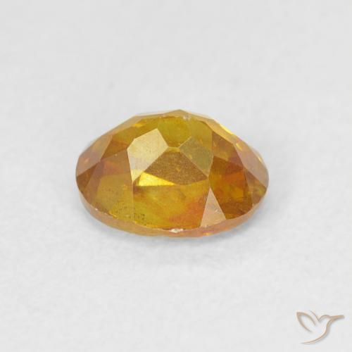 Sfalerite Albicocca Arancia naturale da 0.79 ct, Ovale, VS-SI