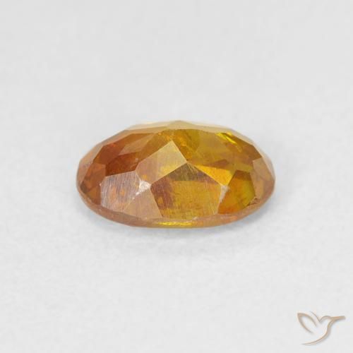 Sfalerite Arancio Medio naturale da 0.87 ct, Ovale, VS-SI