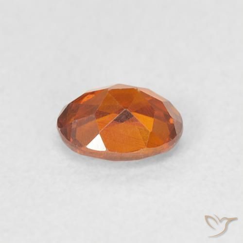 Sfalerite Arancione scuro naturale da 0.40 ct, Ovale, VS-SI