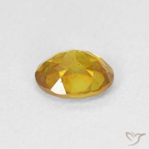 Sfalerite Giallo medio naturale da 0.65 ct, Ovale, VS-SI
