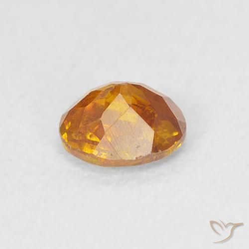 Sfalerite Arancione brillante naturale da 0.51 ct, Ovale, SI