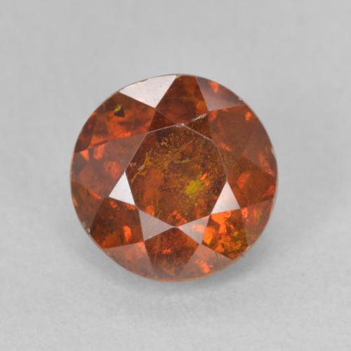 2.05ct Naturale Arancione rossastra Sfalerite, Rotondo, SI