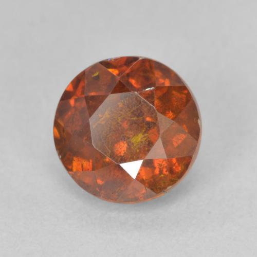 Sfalerite Arancione rossastra naturale da 2.05 ct, Rotondo, SI
