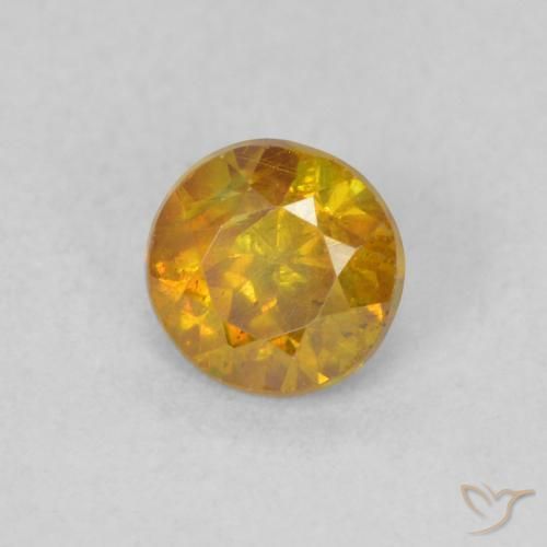 Sfalerite Marrone dorato naturale da 0.62 ct, Rotondo, SI