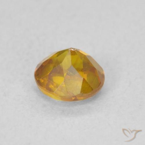 Sfalerite Marrone dorato naturale da 0.62 ct, Rotondo, SI