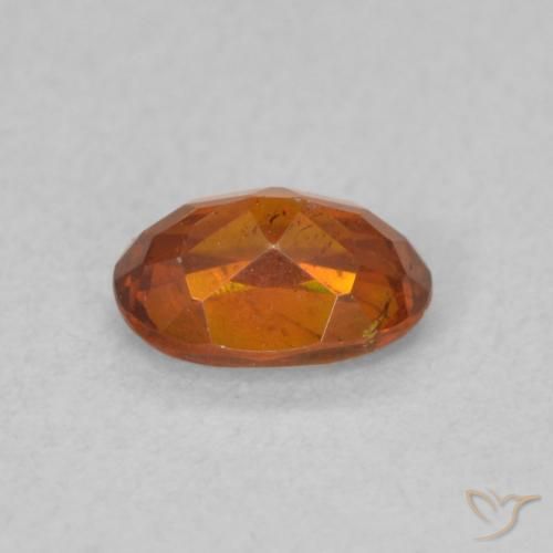 Sfalerite Arancio Medio naturale da 0.62 ct, Ovale, SI