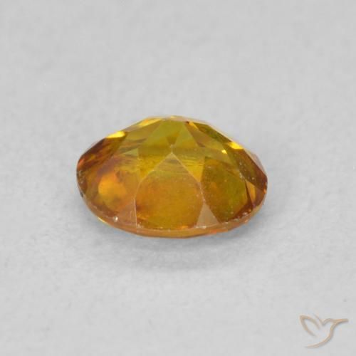 Sfalerite Arancio Terra naturale da 0.65 ct, Ovale, SI