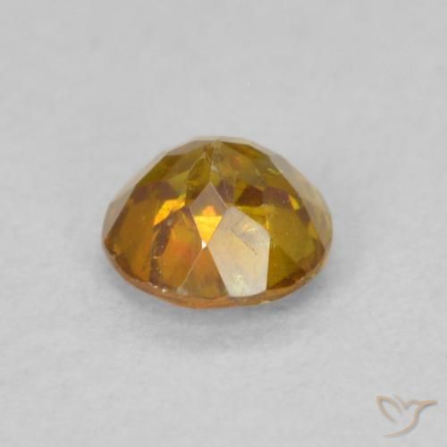 Sfalerite Arancio Terra naturale da 0.39 ct, Rotondo, SI