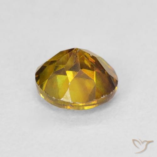 Sfalerite Marrone dorato naturale da 0.92 ct, Rotondo, VS-SI