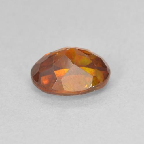 Sfalerite Arancio brunastro intenso naturale da 1.33 ct, Ovale, SI