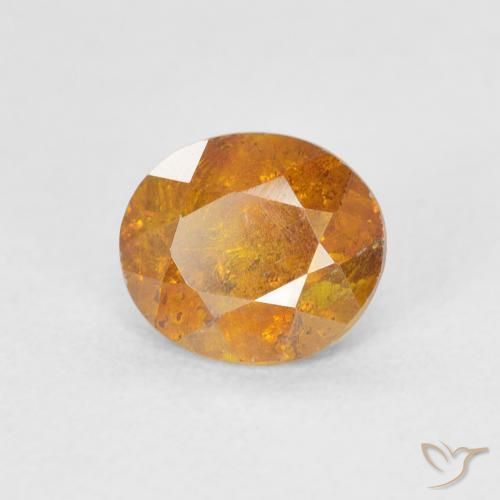 Sfalerite Miele arancione naturale da 1.25 ct, Ovale, SI