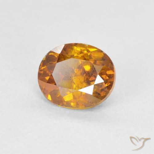 Sfalerite Marrone dorato naturale da 1.25 ct, Ovale, SI