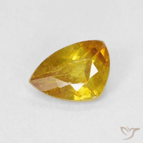 Sfalerite Giallo dorato naturale da 0.55 ct, Taglio a fantasia, SI
