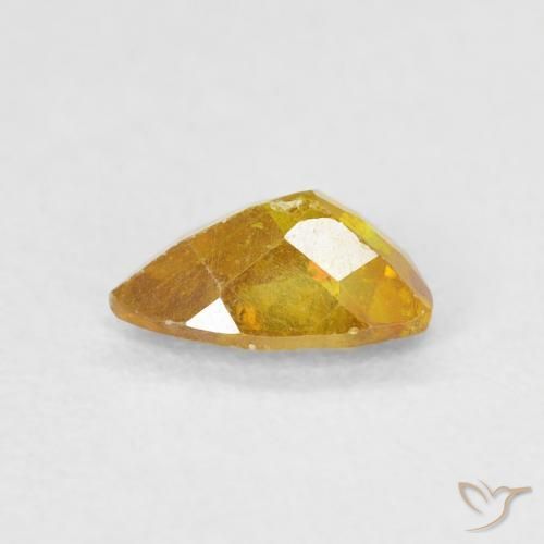 Sfalerite Giallo dorato naturale da 0.55 ct, Taglio a fantasia, SI