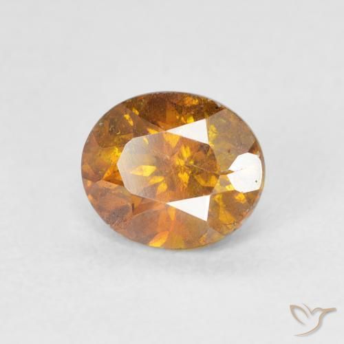 Sfalerite Arancio Terra naturale da 1.44 ct, Ovale, SI