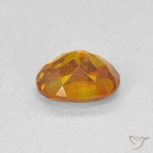 Sfalerite Arancio Medio naturale da 0.59 ct, Ovale, SI
