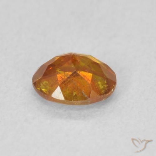 Sfalerite Arancio Terra naturale da 0.58 ct, Ovale, SI