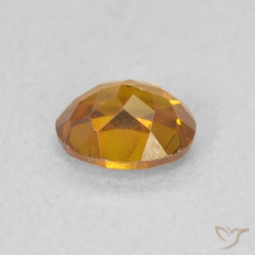 Sfalerite Arancione scuro naturale da 0.56 ct, Ovale, SI